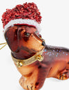 Vondels - Christmas Ornament Glass Little Dachshund