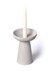 Aery - Porcini Grey Candle Holder in Matte Clay (Large)