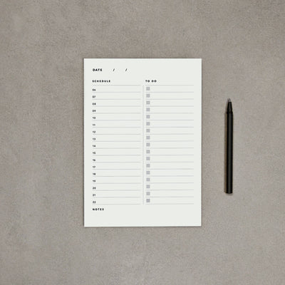 A5 Daily Planner Pad