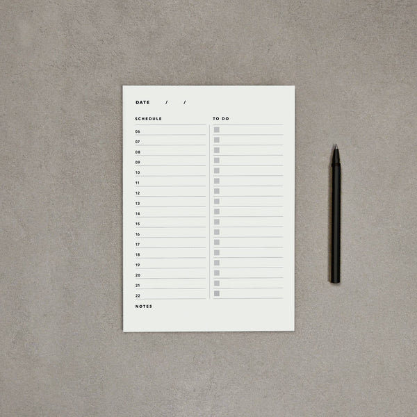 A5 Daily Planner Pad