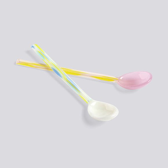 Glass Spoons Set of 2