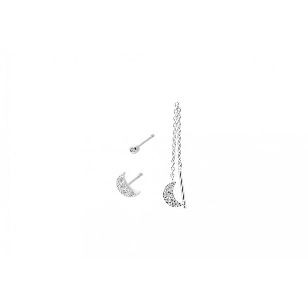 Moonlight Earring Box 3 - Silver