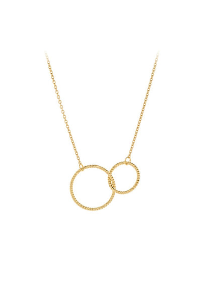 Double Twisted Necklace - Gold
