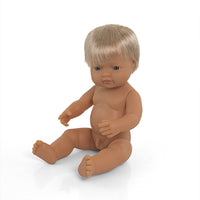 Miniland - Toddler Doll caucasian boy 38CM