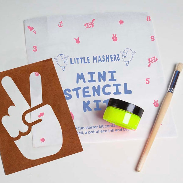 Little Mashers - Mini Stencil Starter Kit - Peace Design