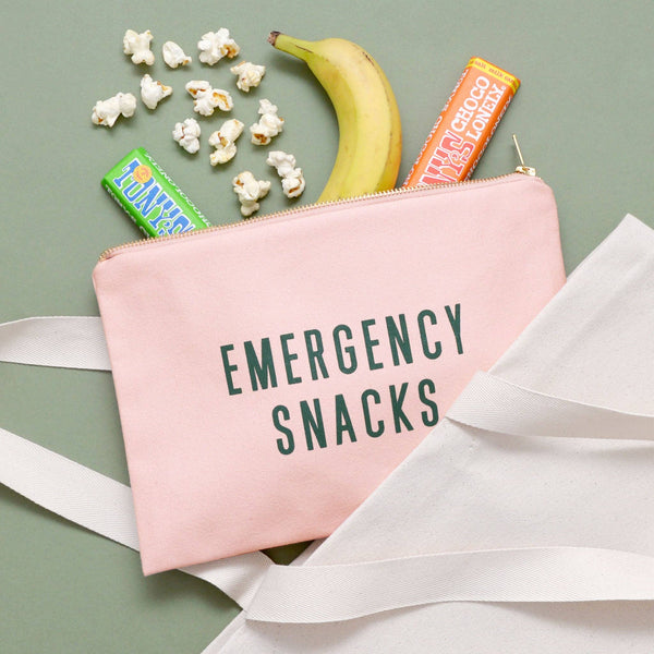 Alphabet Bags - Emergency Snacks - Blush Pink Pouch