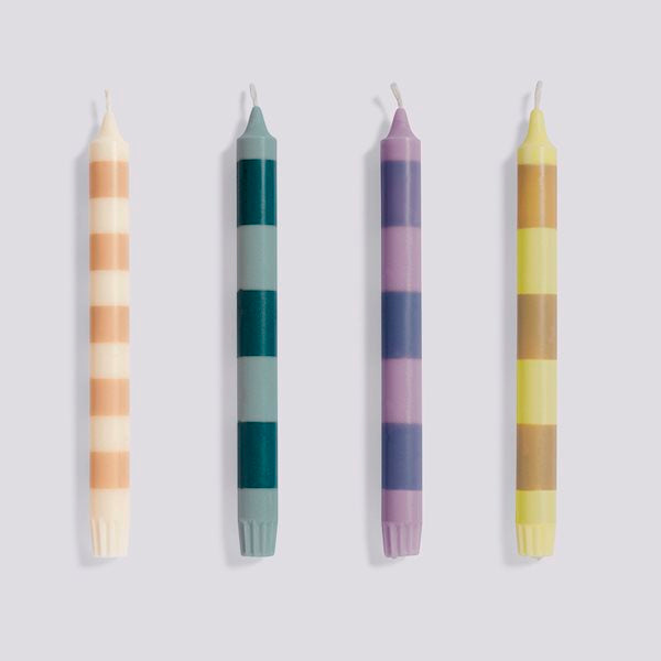 Stripe Candle Set of 4 Douce