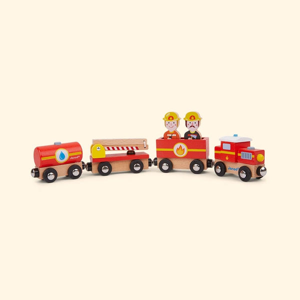 Wooden Story Firefighters Train