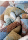 TBCo - Recycled Wool Blanket in Rainbow Herringbone Check