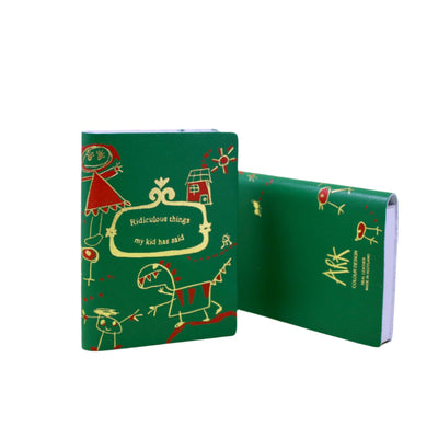 Illustrated Midi Leather Journal - Ridiculous things my kid has said