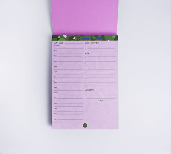 August Daily Planner Pad