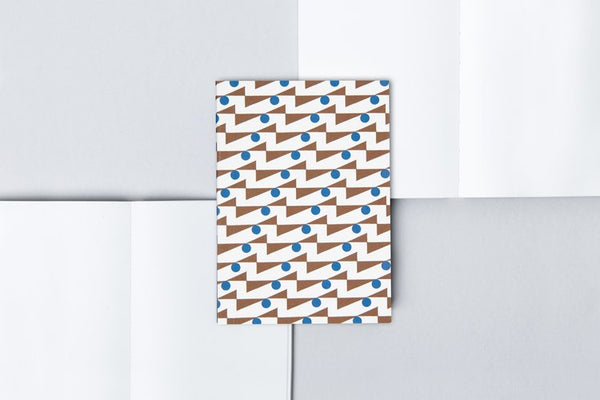 Limited Edition - A6 Pocket Layflat Weekly Planner - Enid print Brown/Blue
