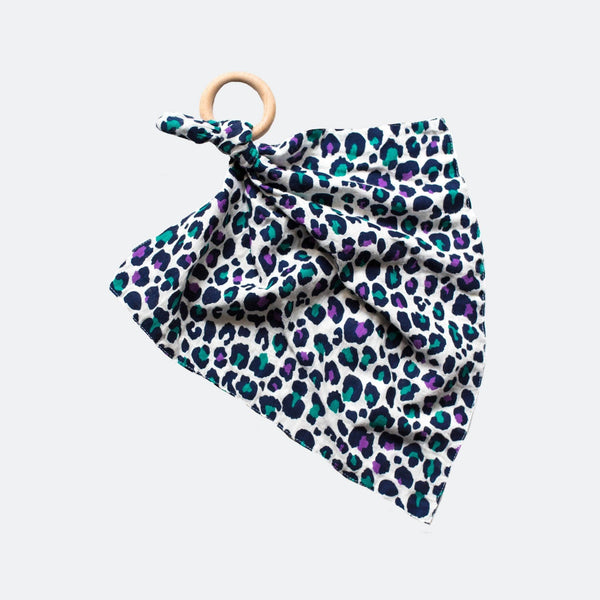 ETTA LOVES - LEOPARD TEETHING COMFORTER - for 5+ month old babies
