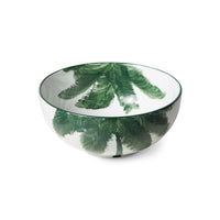 HKliving - bold & basic ceramics: porcelain bowl palms, green