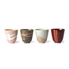HK Living - kyoto ceramics: japanese yunomi mugs (set of 4)