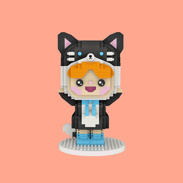 Momiji - Happy Cat Mini-Bricks