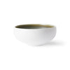 home chef Ceramics: Bowl white/green