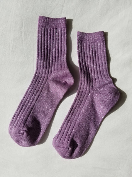 Le Bon Shoppe - Her Socks - Lilac Glitter