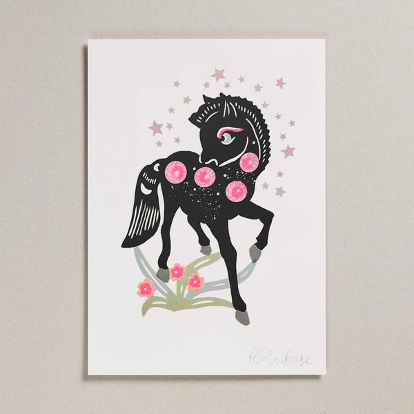 Petra Boase - Risograph Print - Pony