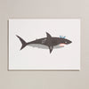 Petra Boase - Risograph Print - Shark