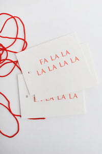 Heather Evelyn - Fa La Tag - Set of 8 - Red