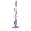 Glass Taper Candle Holder - Lilac