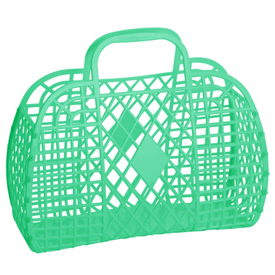 Retro Basket Jelly Bag - Large Green