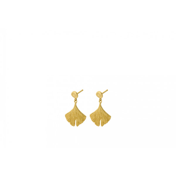Biloba Earrings - Gold Plated