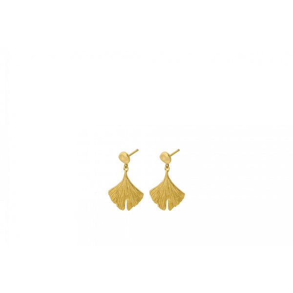Biloba Earrings - Gold