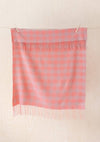 TBCo - Super Soft Lambswool Baby Blanket in Blush Gingham