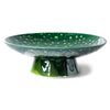 Bowl On Base L dripping green