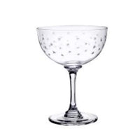 Champagne Saucers with Stars Design - Set of 6