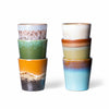 HK Living - 70s Ceramics: Coffee Mugs - Phoenix (set of 6)