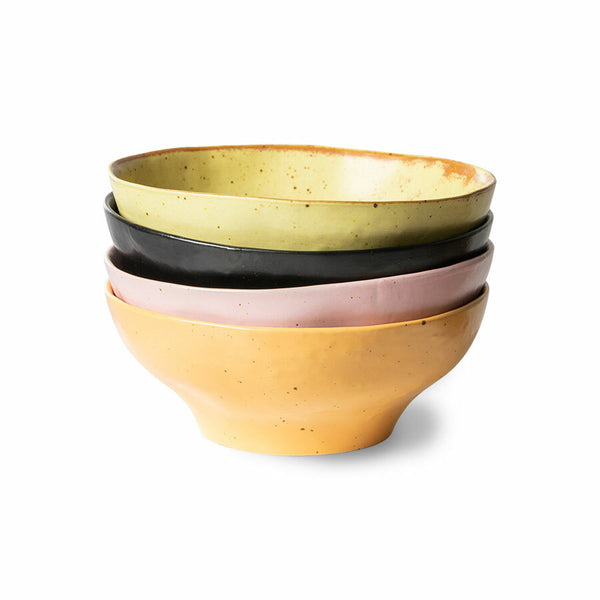 Bold & Basic Ceramics: Small Bowl Mixed Colours (set of 4)
