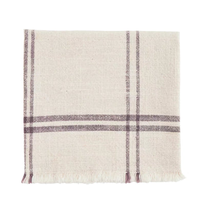 Checked Kitchen Towel - Ecru