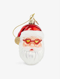 Ornament Glass Red Santa / heart glasses