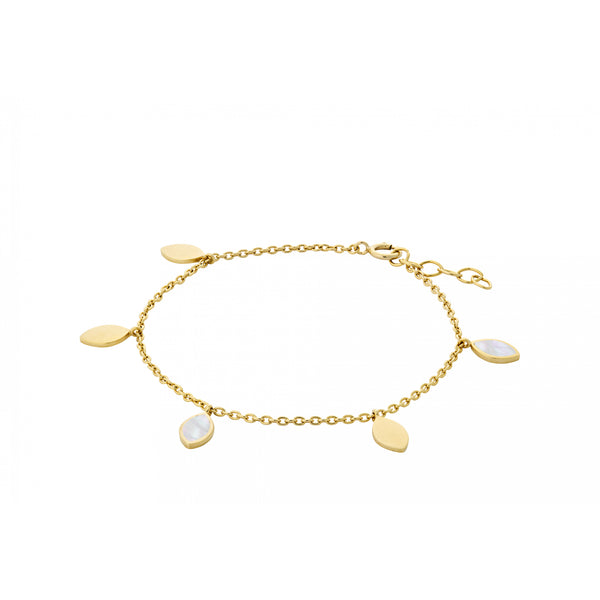 Flake Bracelet - Gold Plated