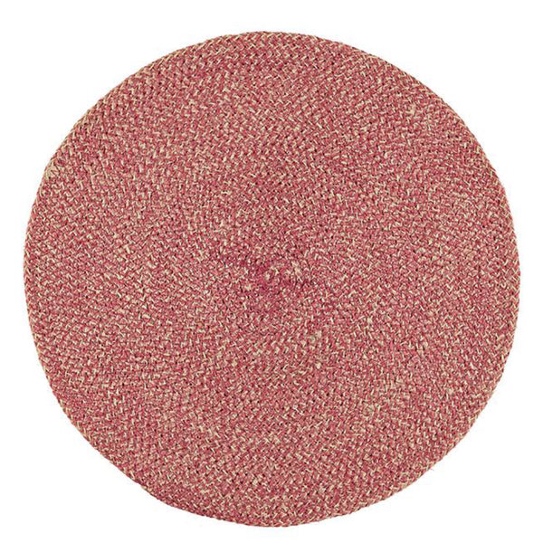 38cm Jute Placemat In Guardsman Red/Natural, 1 Mat