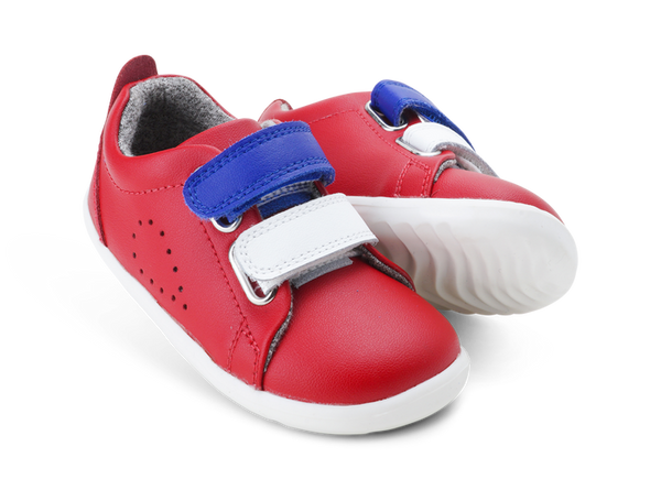 Bobux - IW Grass Court Switch - Red + Blueberry