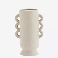 Madam Stoltz - Stoneware Vase - Off White