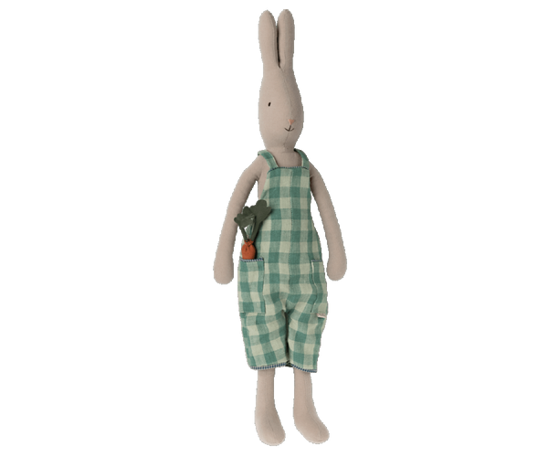 Size 3 Rabbit with Overalls