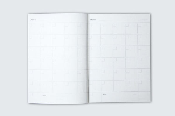 Limited Edition - A5 Layflat Daily Planner - Enid print in Brown/Blue