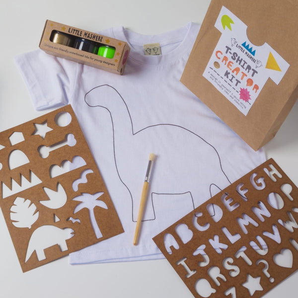 Little Mashers - Dinosaur Creator Kit - Design Your Own T-Shirt - 7-8 Years