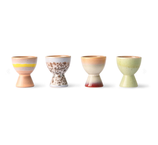 70s Ceramics: egg cups (set of 4)