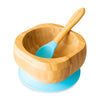 Eco-Rascals - Bamboo Suction Bowl & Spoon - Blue
