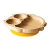 Eco-Rascals - Bamboo Owl Suction Plate - Yellow
