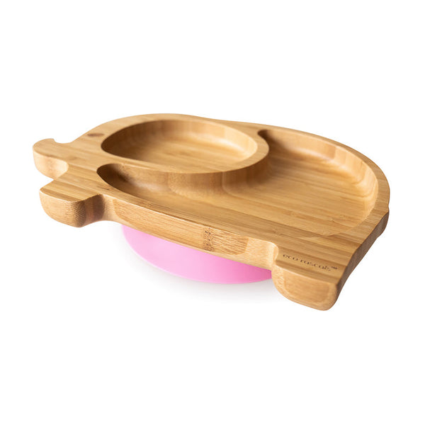 Eco-Rascals - Bamboo Elephant Suction Plate - Pink