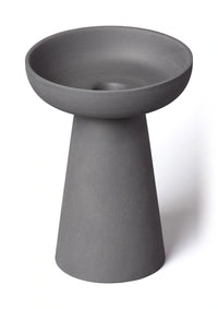 Aery - Porcini Charcoal Candle Holder in Matte Clay (Large)