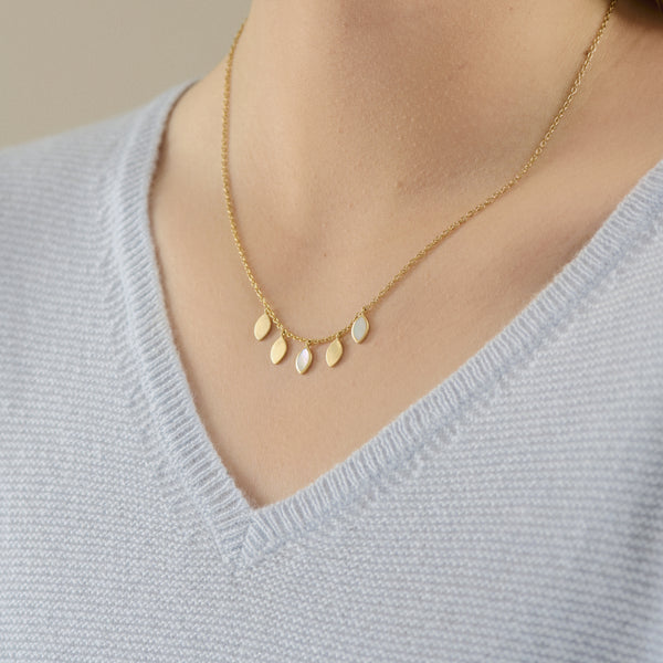 Flake Necklace - Gold Plated