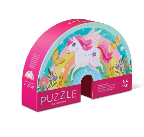 Crocodile Creek - 12 pc Mini Puzzle - Sweet Unicorn